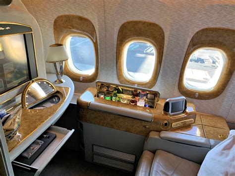 emirates airlines first class cabin pictures